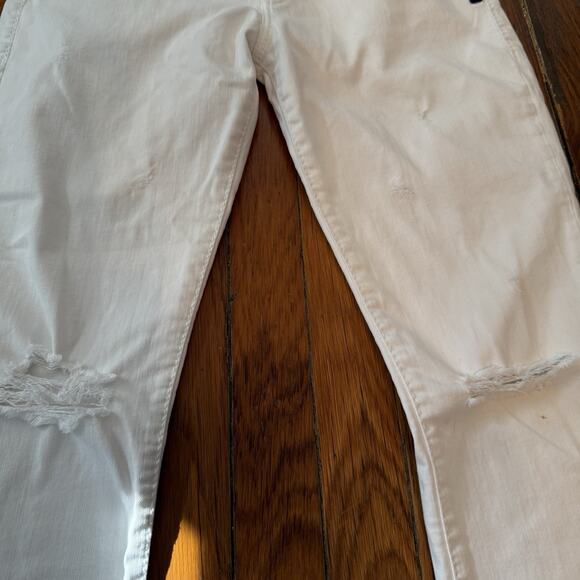 Silver Jeans Womens Boyfriend Skinny Super Stretch White Size 26 28x25 - Picture 4 of 16